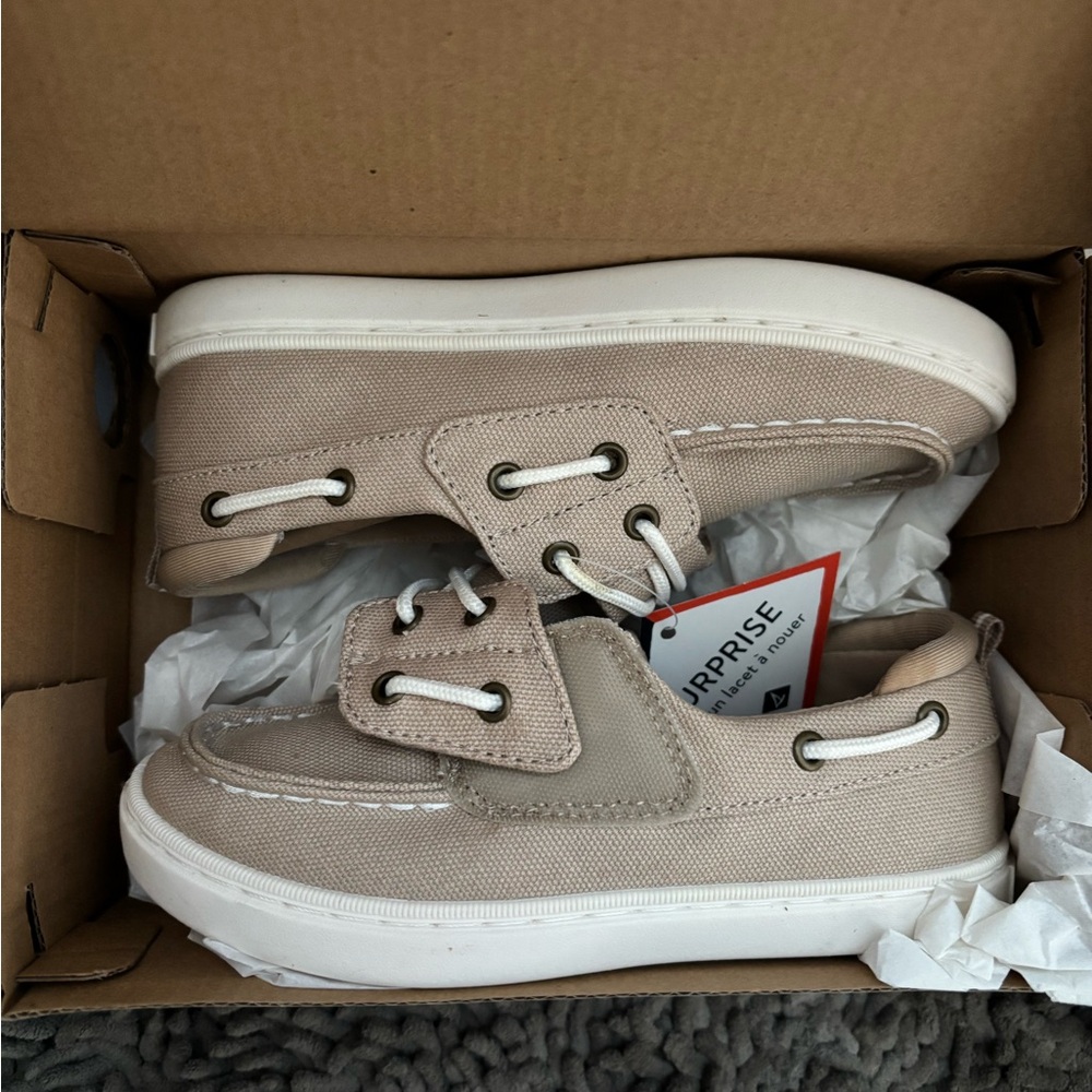 Kids Sperry Canvas Boat Shoes